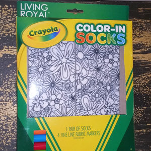 Living Royal Crayola Color-In Socks